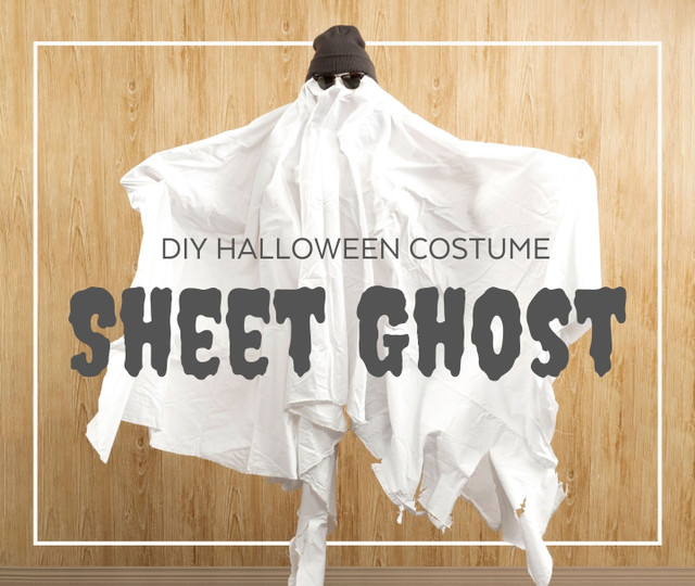 How To Make A Sheet Ghost Costume (& 4 Other DIY Costumes) - QE Home