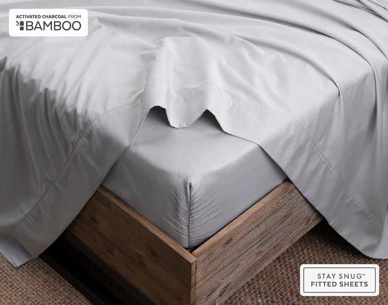 Bianca Eco-Friendly Charcoal King Sheet Set - Recycled Cotton & Bamboo main image 1