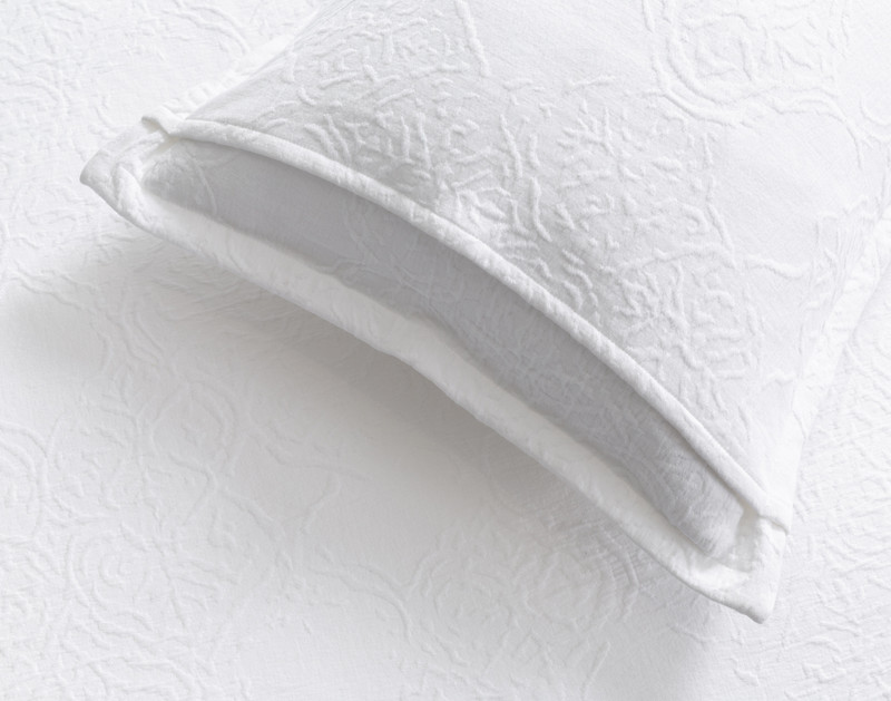Reverse side of our Corinthia Pillow Sham to show its solid reverse.