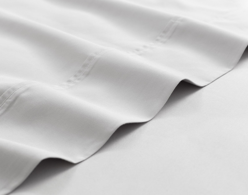 Eucalyptus Luxe Flat Sheet - Silver