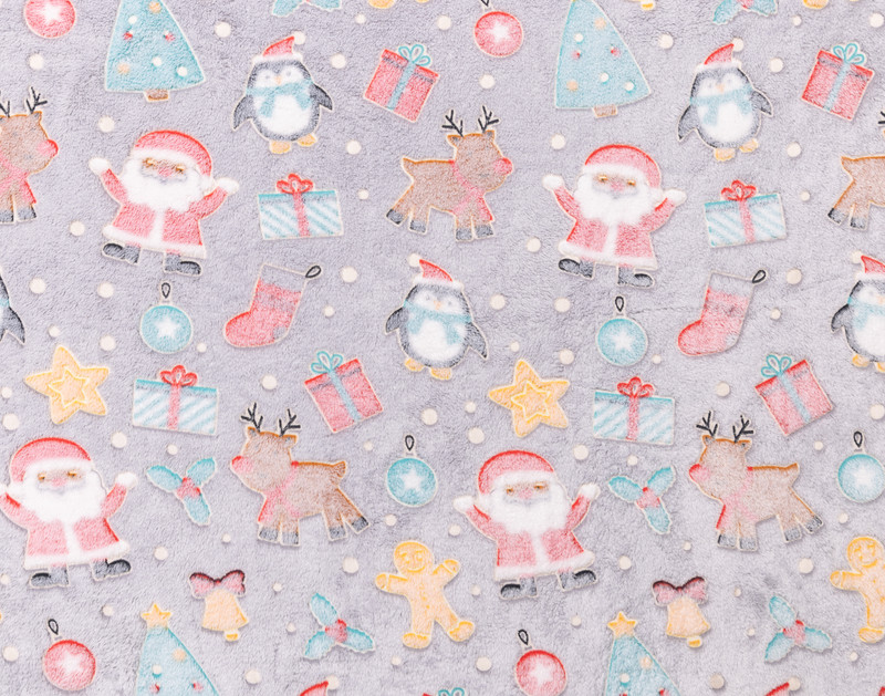 Glow in the Dark Fleece Throw - Frosted Fun | QE Home