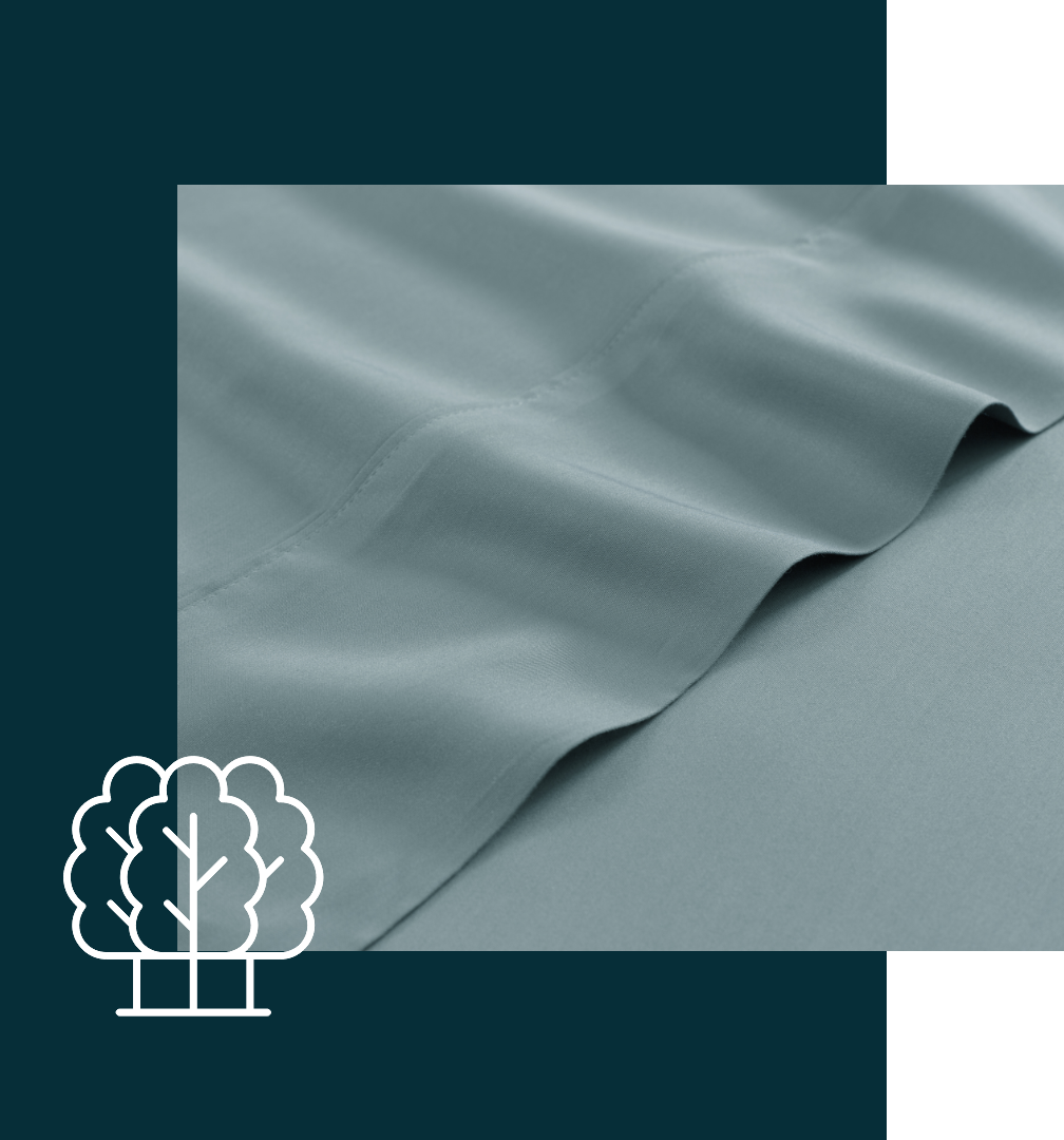 Folded linen swatch. 