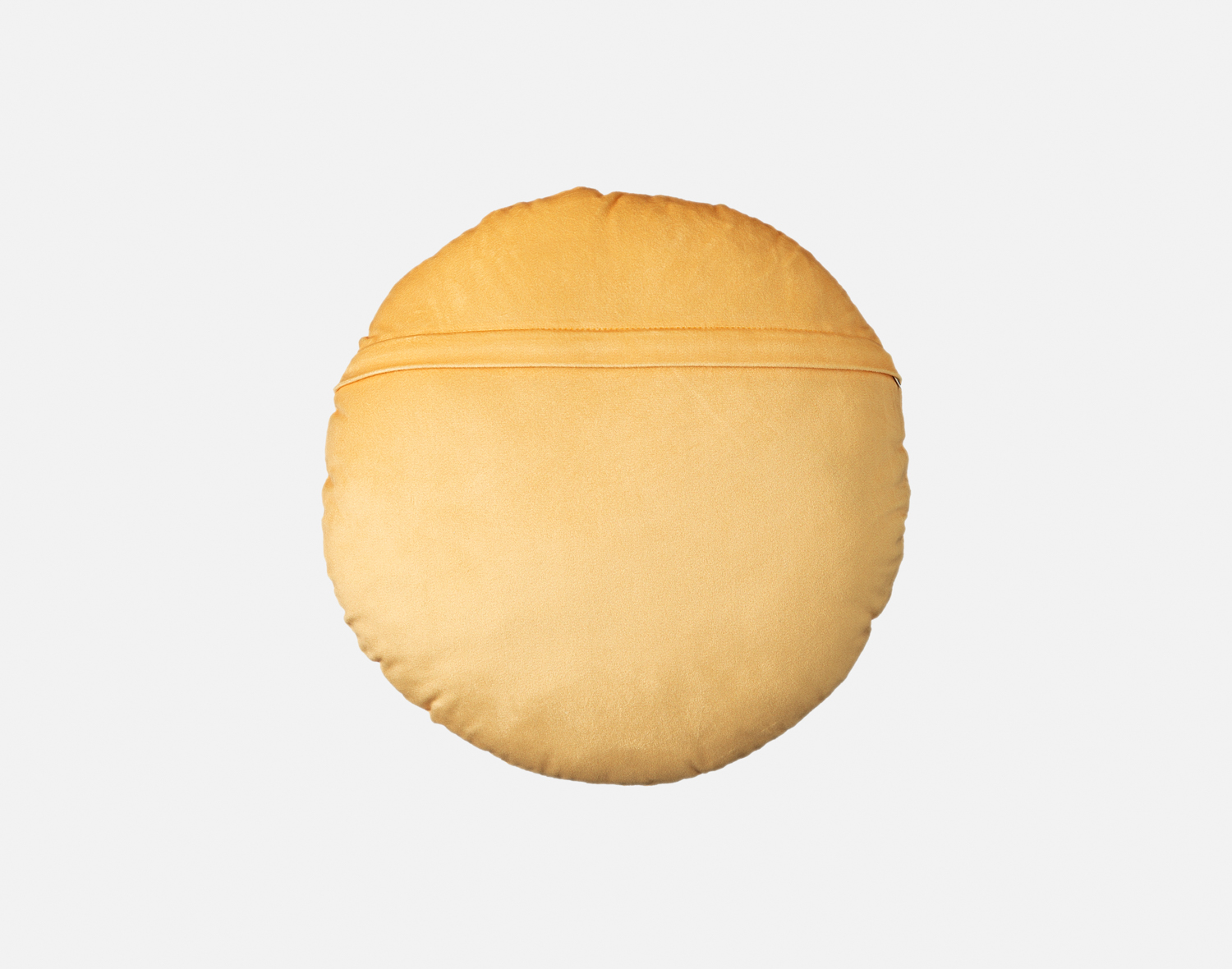 Front view of the smooth reverse on our Good Vibes BeaYOUtiful Cushion against a solid white background.