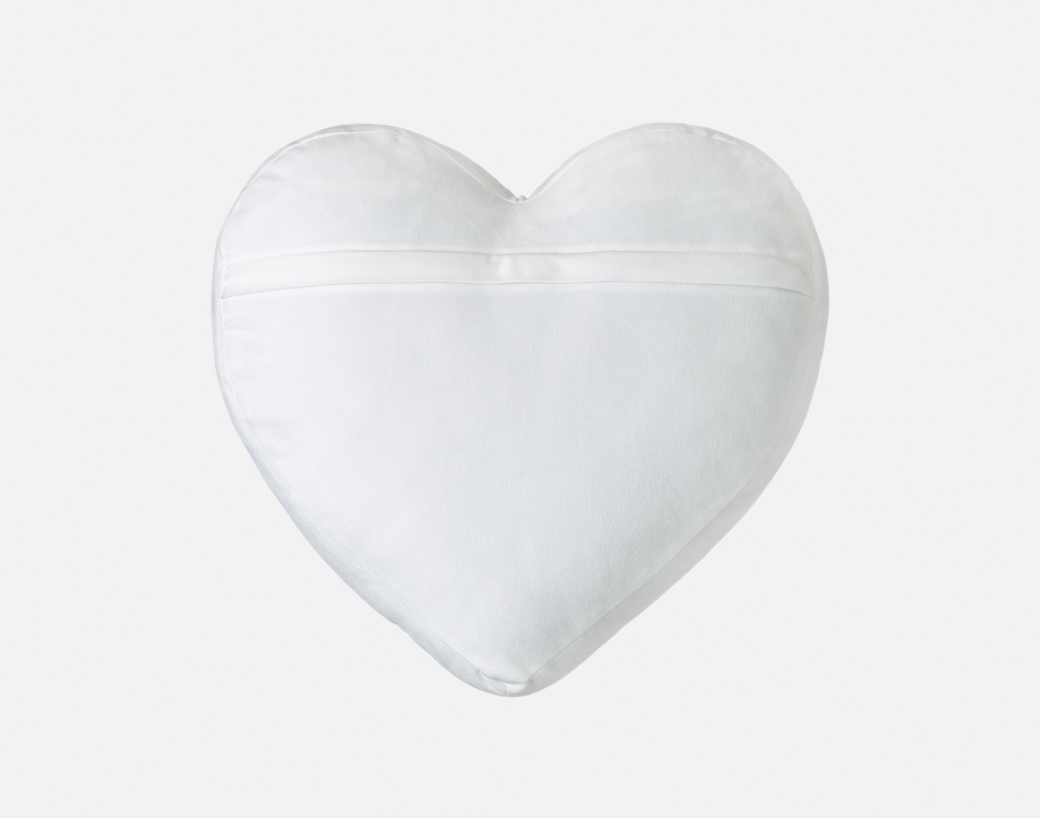 Front view of the smooth reverse on our Love Yourself BeaYOUtiful Cushion against a solid white background.