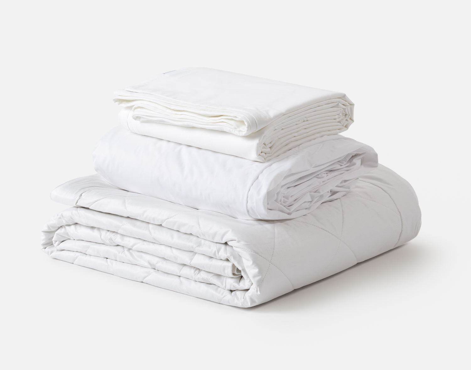 3-Piece Fresh Start Bedding Bundle - White,