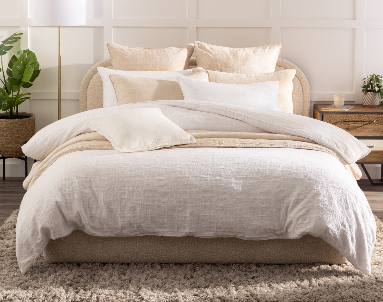 Chalkstone Duvet Cover, Cotton, Scenic, White,