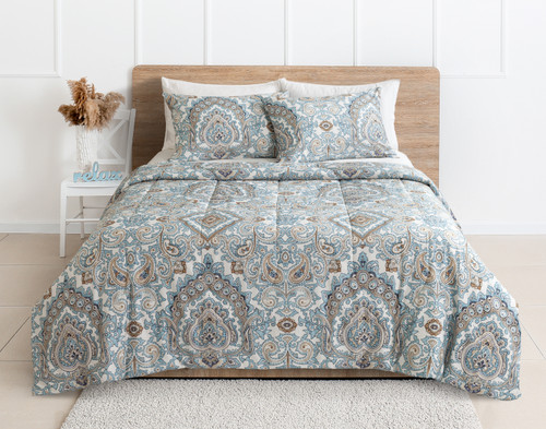 Phoebe Cotton Comforter Set, Paisley,