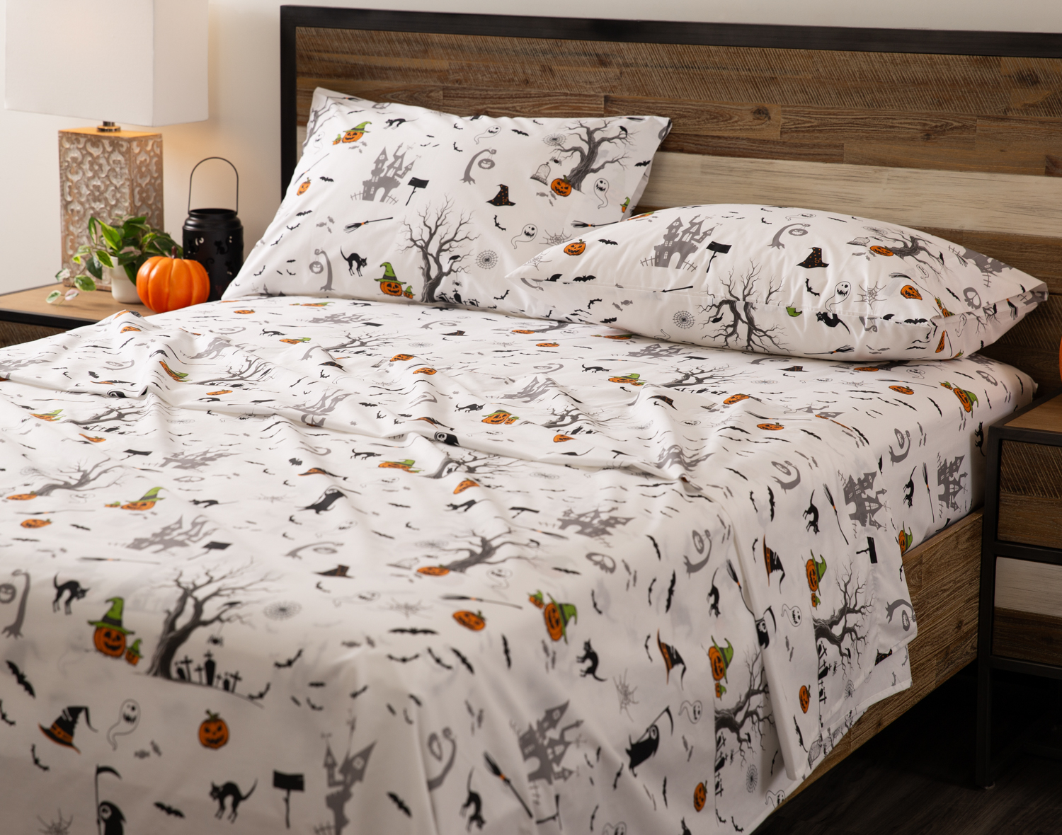 Halloween Cotton Percale Sheet Set