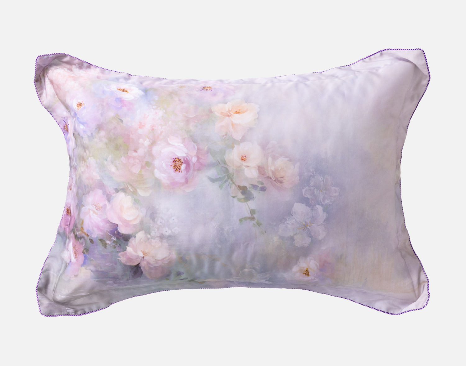 Constance Pillow Sham, Floral, Purple,