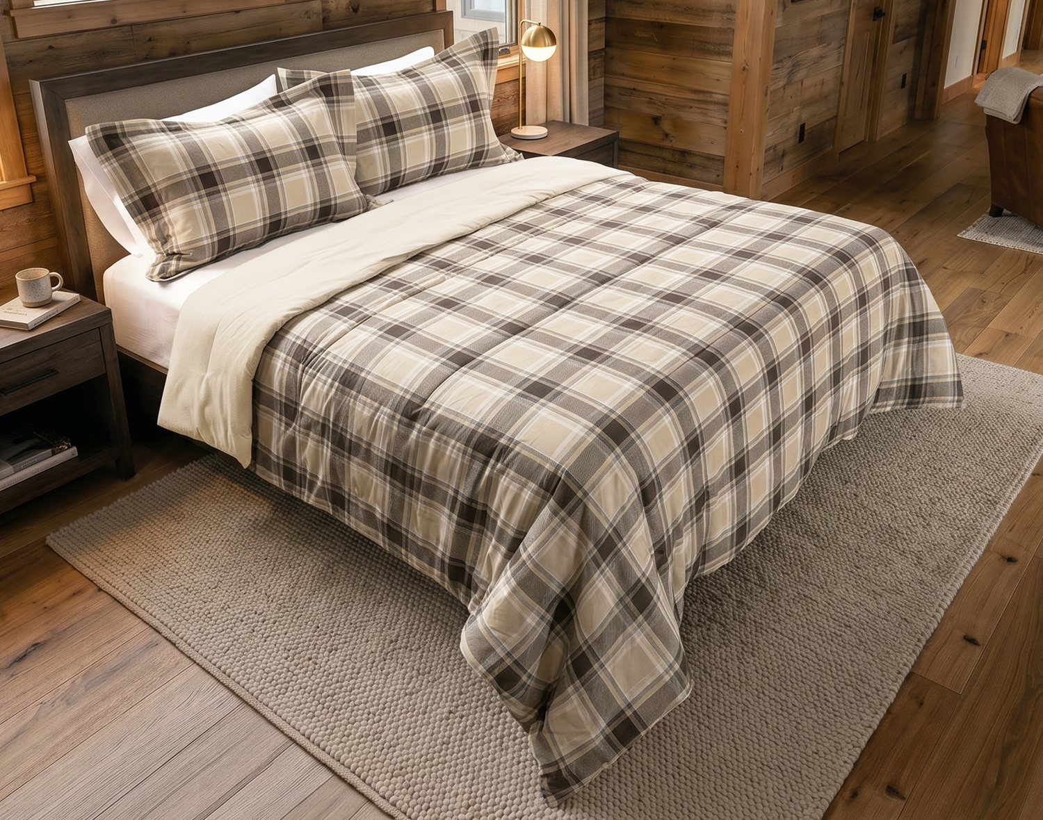 Cotton Flannel Comforter Set