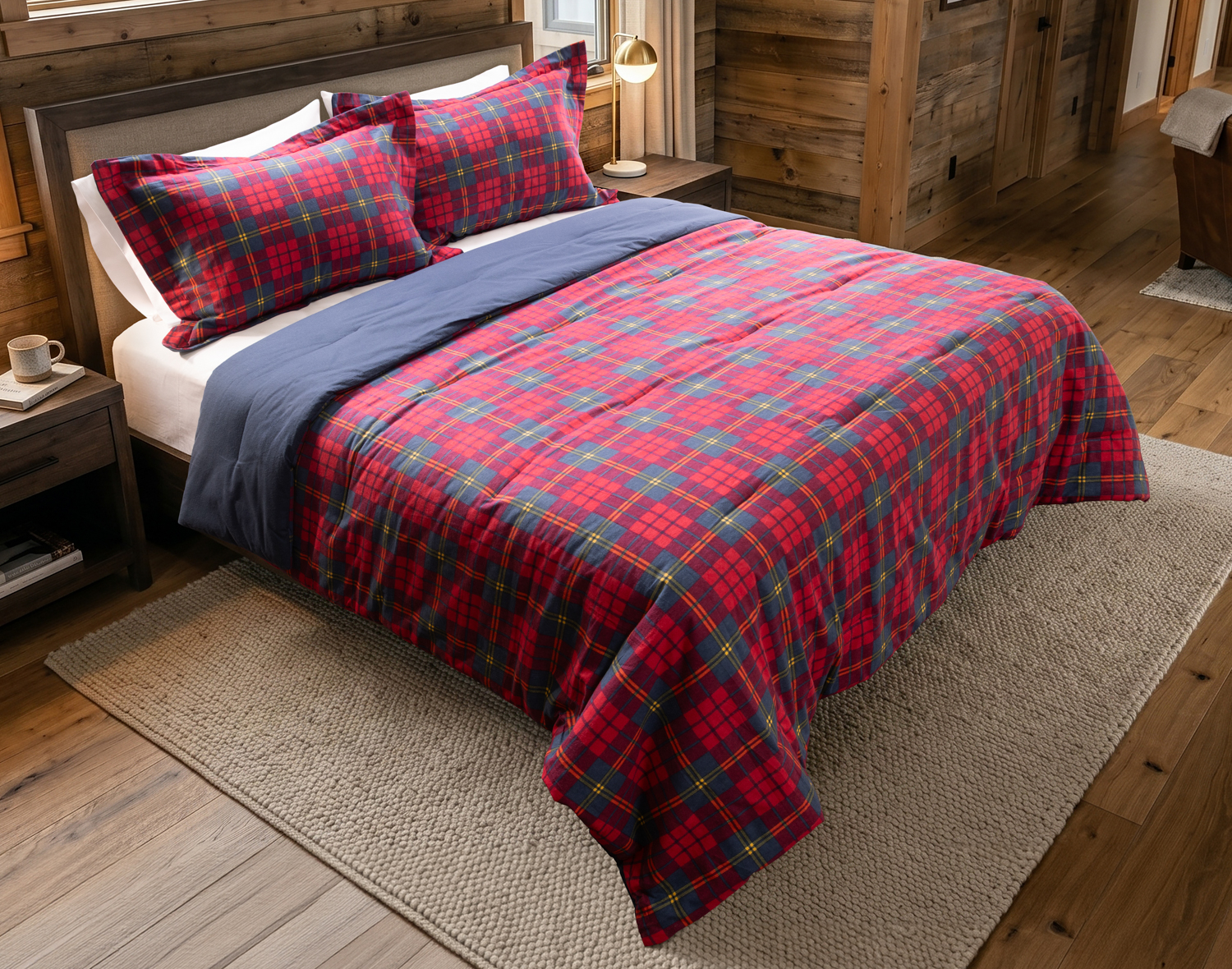 Cotton Flannel Comforter Set