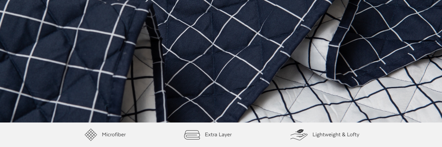 Coverlet Sets Coverlets are made of microfiber and can be used as a lightweight extra layer