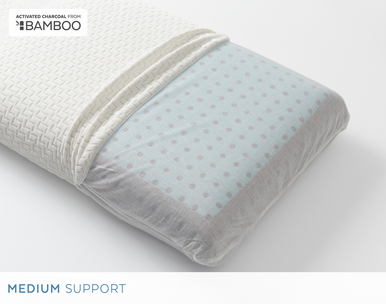 Cool Touch Memory Foam Pillow, White