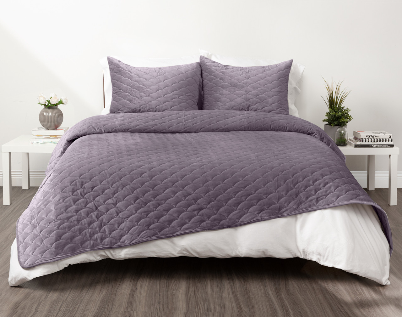 Calme Weighted Quilt Set - Violet