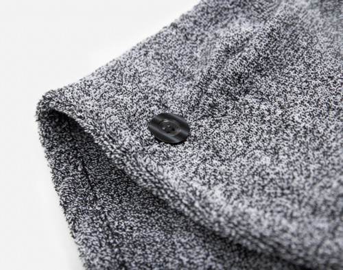 Charcoal Infused Cotton Hair Wrap, Grey