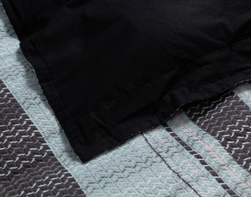 Vilanova Duvet Cover, Cotton, Geometric, Blue, Queen