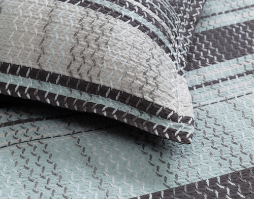 Vilanova Duvet Cover, Cotton, Geometric, Blue, Queen