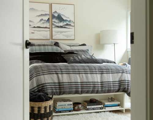 Vilanova Duvet Cover, Cotton, Geometric, Blue, Queen