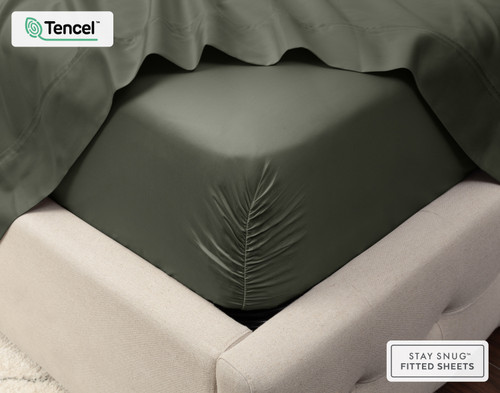500TC Eucalyptus Luxe TENCEL Lyocell Fitted Sheet