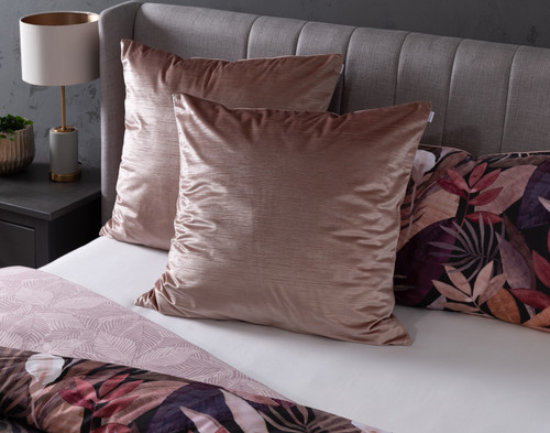 Anguilla Velvet Euro Sham, Pink, 26" x 26"