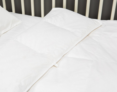 3-Piece Nature's Nest Crib-Sized Bedding Bundle, RDS Certified, White