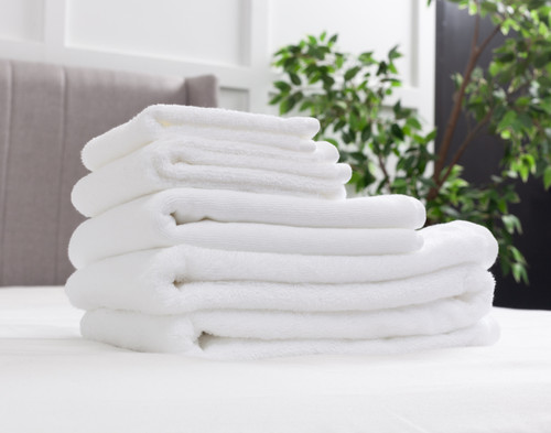 6-Piece Bath & Bedding Essentials Bundle - White,