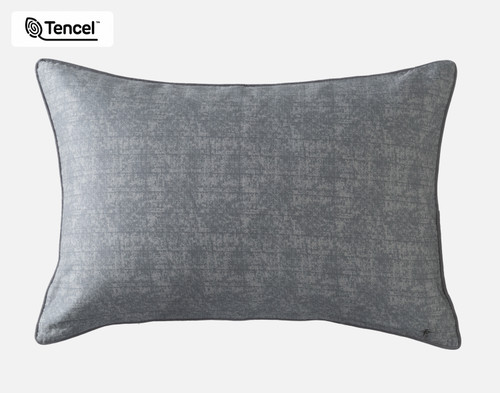 Fergana Pillow Sham, Geometric, Grey,