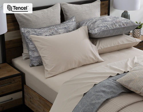 Fergana Pillow Sham, Geometric, Grey,