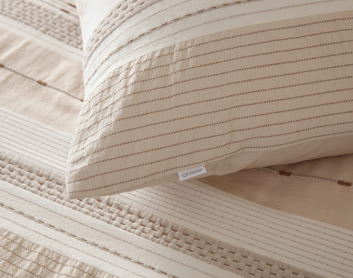 Adrift Pillow Sham, Geometric, Beige,