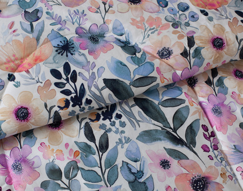 Emma Cotton Comforter Set, Floral,