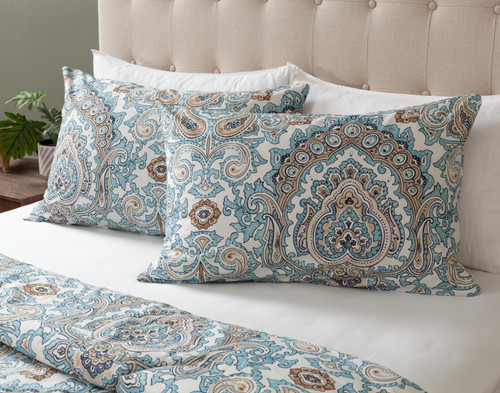 Phoebe Cotton Comforter Set, Paisley,
