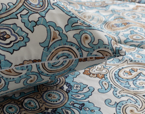 Phoebe Cotton Comforter Set, Paisley,