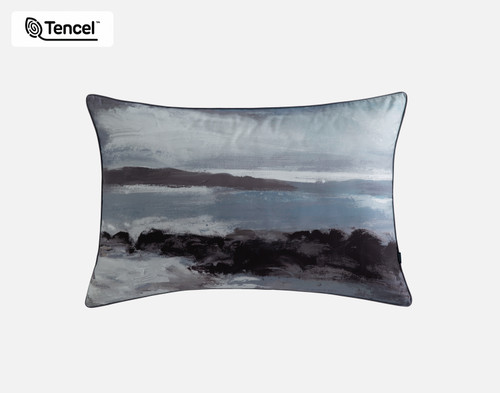 Stormy Pillow Sham, Scenic, Blue,
