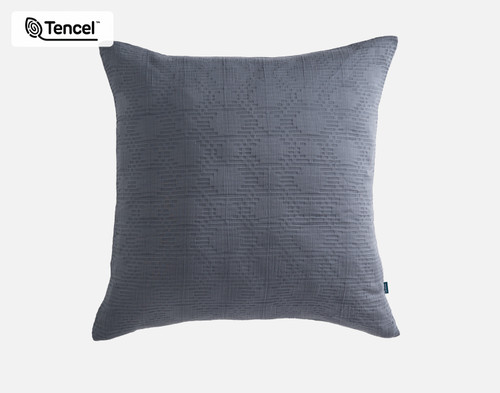 Stormy Euro Sham, Grey, 26" x 26"