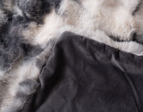 Bubble Faux Fur Throw