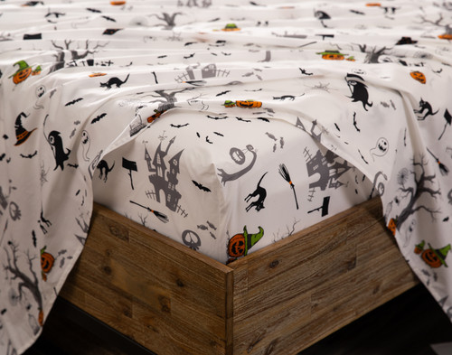 Halloween Cotton Percale Sheet Set