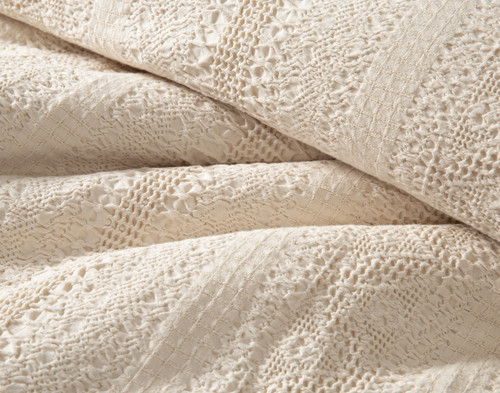 Rustico Duvet Cover, Cotton, Textured, Beige,