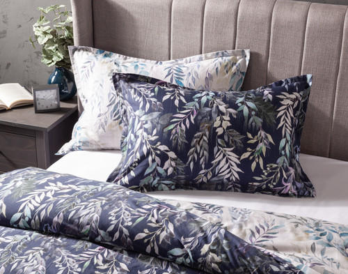 Kona Bay Pillow Sham, Botanical, Blue,