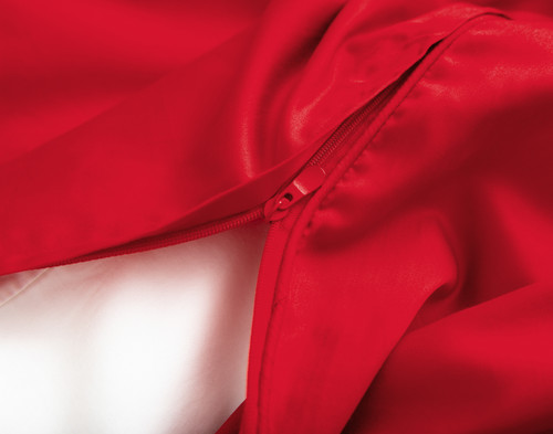 Heartfelt Duvet Cover, Cotton Set, Red,