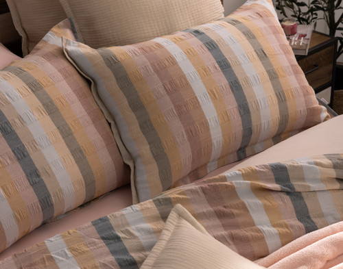 Carmen Pillow Sham, Geometric, Orange,