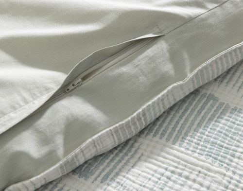 Palette Duvet Cover, Cotton, Textured, Blue,