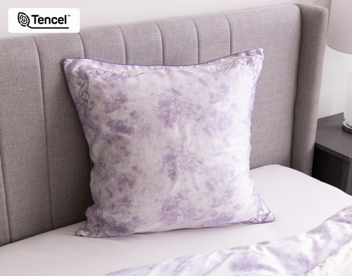 Constance Euro Sham, Floral, Purple, 26" x 26"