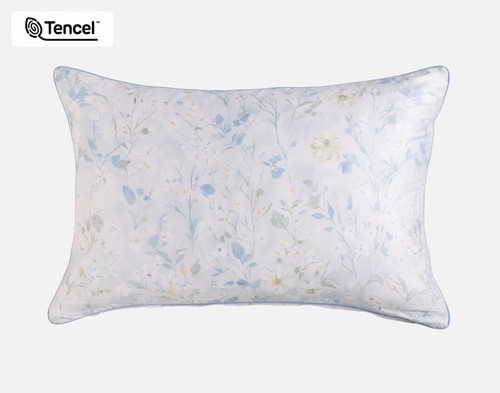 Josephine Pillow Sham, Floral, Blue,