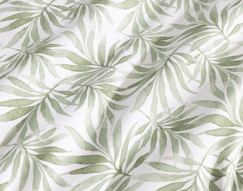 Sail Away Duvet Cover, Cotton, Botanical, Green,
