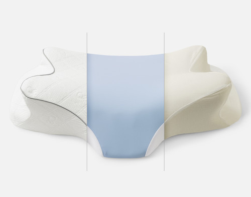Butterfly Memory Foam Pillow, White