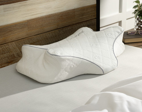 Butterfly Memory Foam Pillow, White