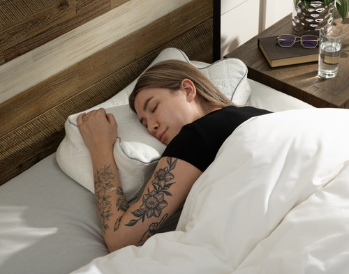 Butterfly Memory Foam Pillow, White