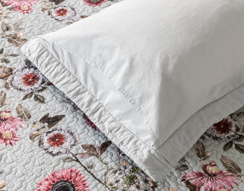 Eloise Cotton Quilt Set, Floral, Pink,