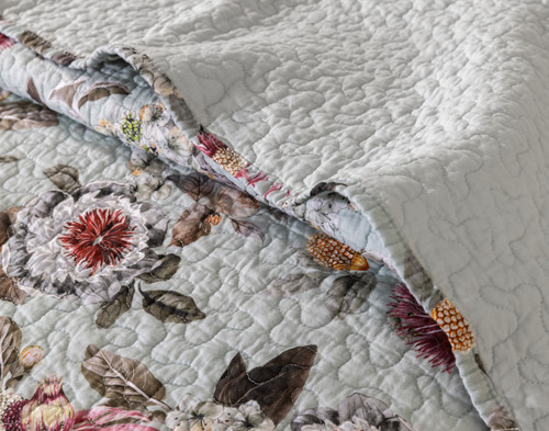 Eloise Cotton Quilt Set, Floral, Pink,