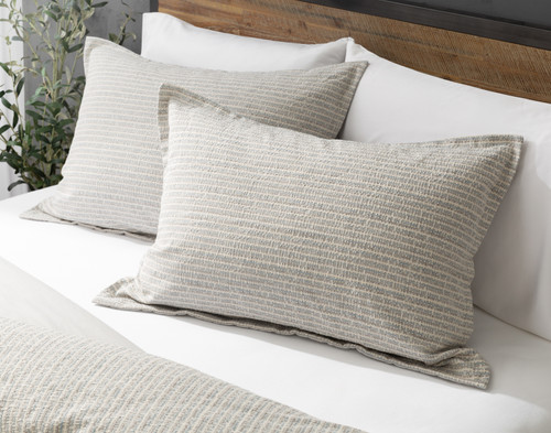 Estrada Pillow Sham, Geometric, Beige,